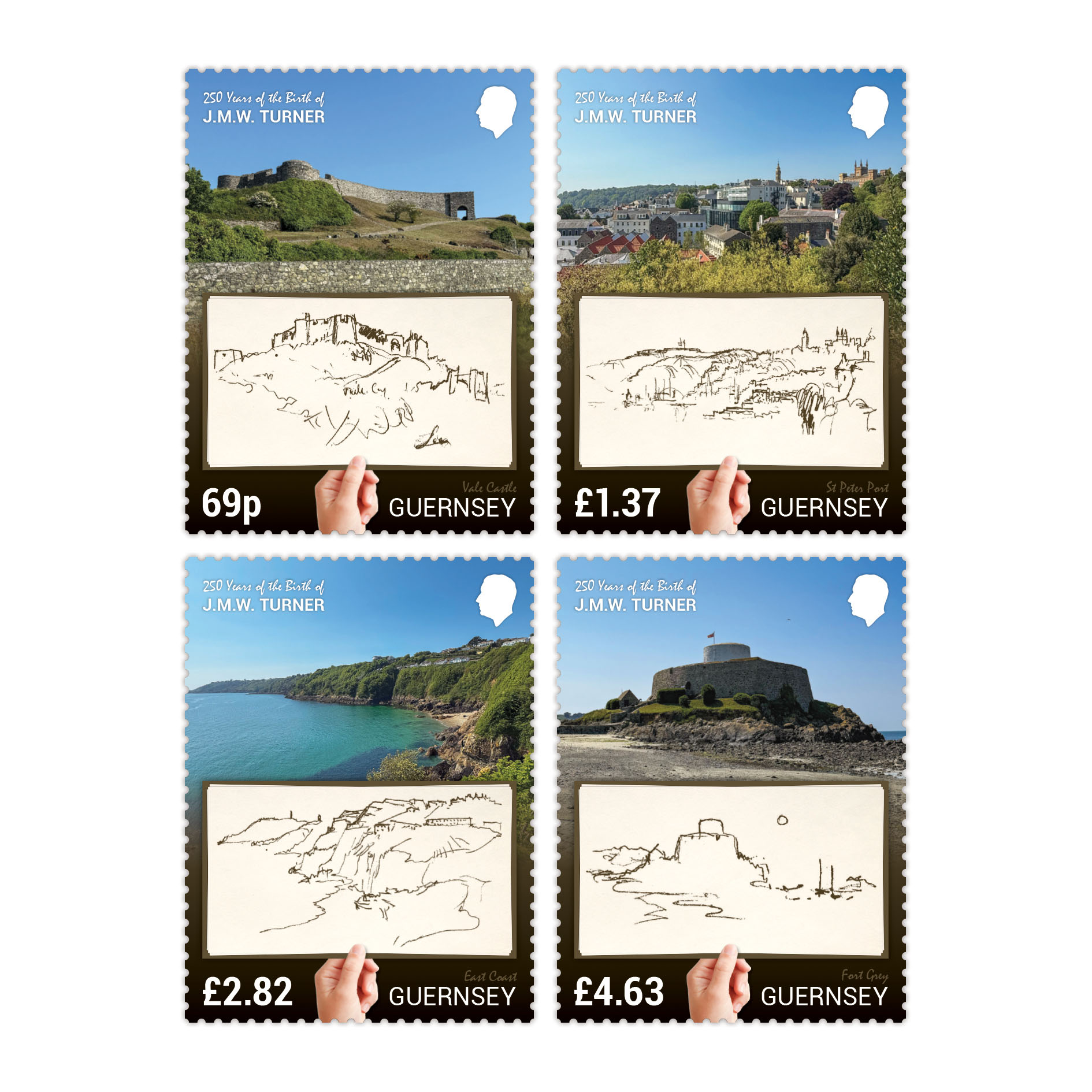 Set of 4 Stamps